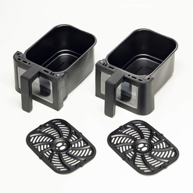 Ariete 4631 Friggitrice ad aria Doppia 9L, 2400W, Capacità totale 9L, 11 programmi, Multifunzione, Fino a 3,6 kg di fritto Temperatura fino a 200°C, Doppio cestello, Nero_ARIETE_6_big-image