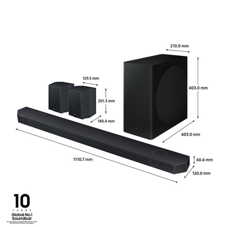 Samsung Soundbar HW-Q930D/ZF Serie Q, 17 Speaker, Wireless Dolby Atmos, Audio a 9.1.4 Canali, Q-Simphony, Alexa integrato e compatibile con Google Assistant, Titan Black 2024_SAMSUNG_3_big-image