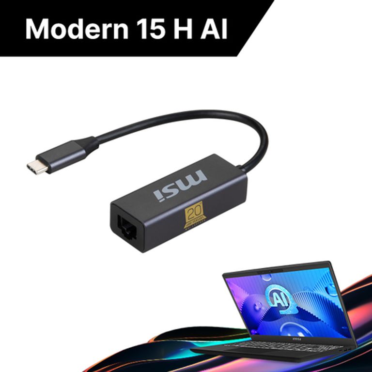 MSI Modern 15 H AI C1MG-034IT Intel Core Ultra 5 125H Computer portatile 39,6 cm (15.6") Full HD 16 GB DDR5-SDRAM 512 GB SSD Wi-Fi 6E (802.11ax) Windows 11 Home Nero_MSI_7_big-image