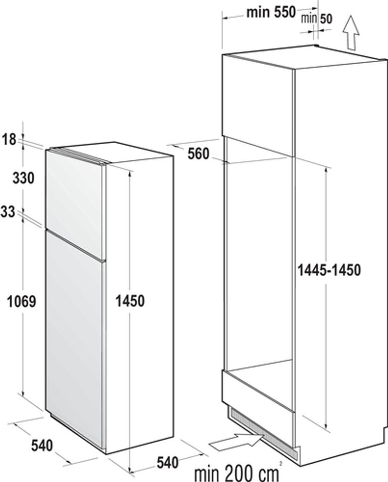 Hisense RI1P205NEWE frigorifero con congelatore Da incasso 205 L E Bianco_HISENSE_2_big-image