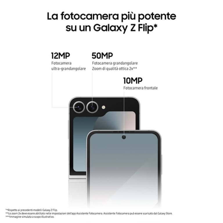 Samsung Galaxy Z Flip6 Smartphone AI, 256GB, RAM 12GB, Display 3,4" SAMOLED/6,7" Dynamic AMOLED 2X, Silver Shadow_SAMSUNG_5_big-image