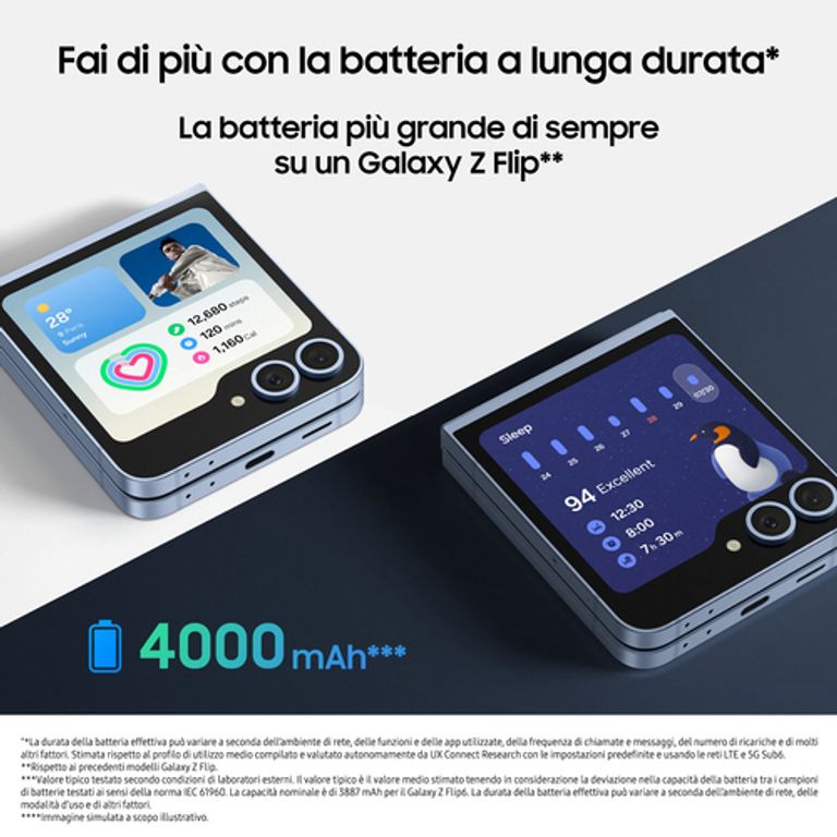 Samsung Galaxy Z Flip6 Smartphone AI, 256GB, RAM 12GB, Display 3,4" SAMOLED/6,7" Dynamic AMOLED 2X, Silver Shadow_SAMSUNG_6_big-image