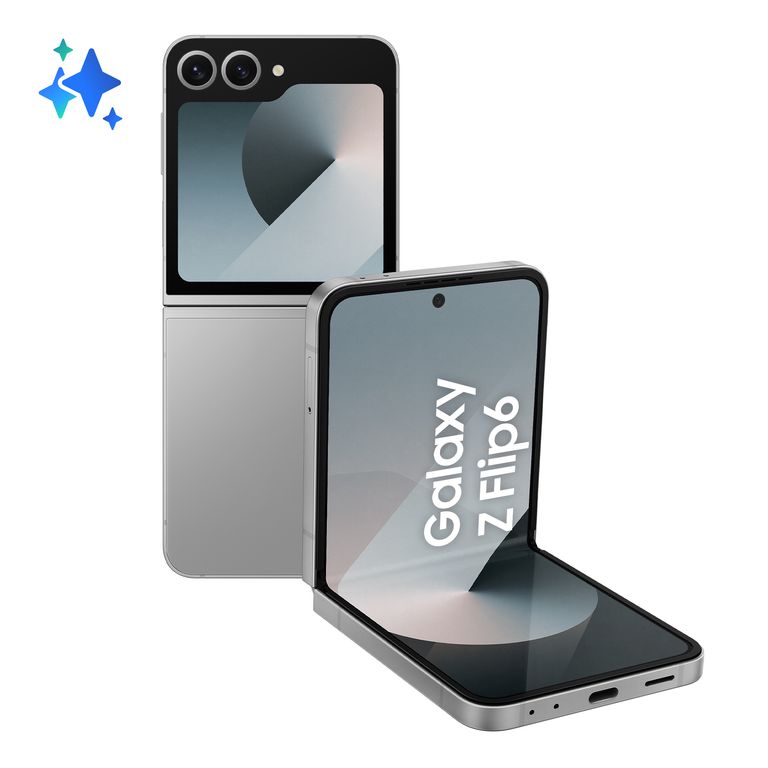 Samsung Galaxy Z Flip6 Smartphone AI, 256GB, RAM 12GB, Display 3,4" SAMOLED/6,7" Dynamic AMOLED 2X, Silver Shadow_SAMSUNG_0_big-image