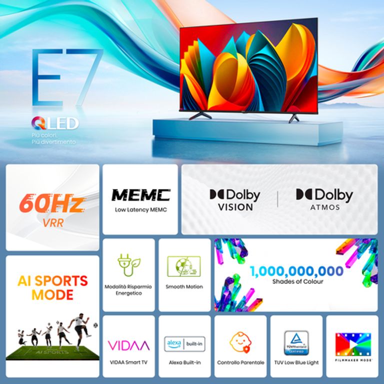 Hisense TV QLED 43" 4K Ultra HD 43E7NQ_HISENSE_3_big-image