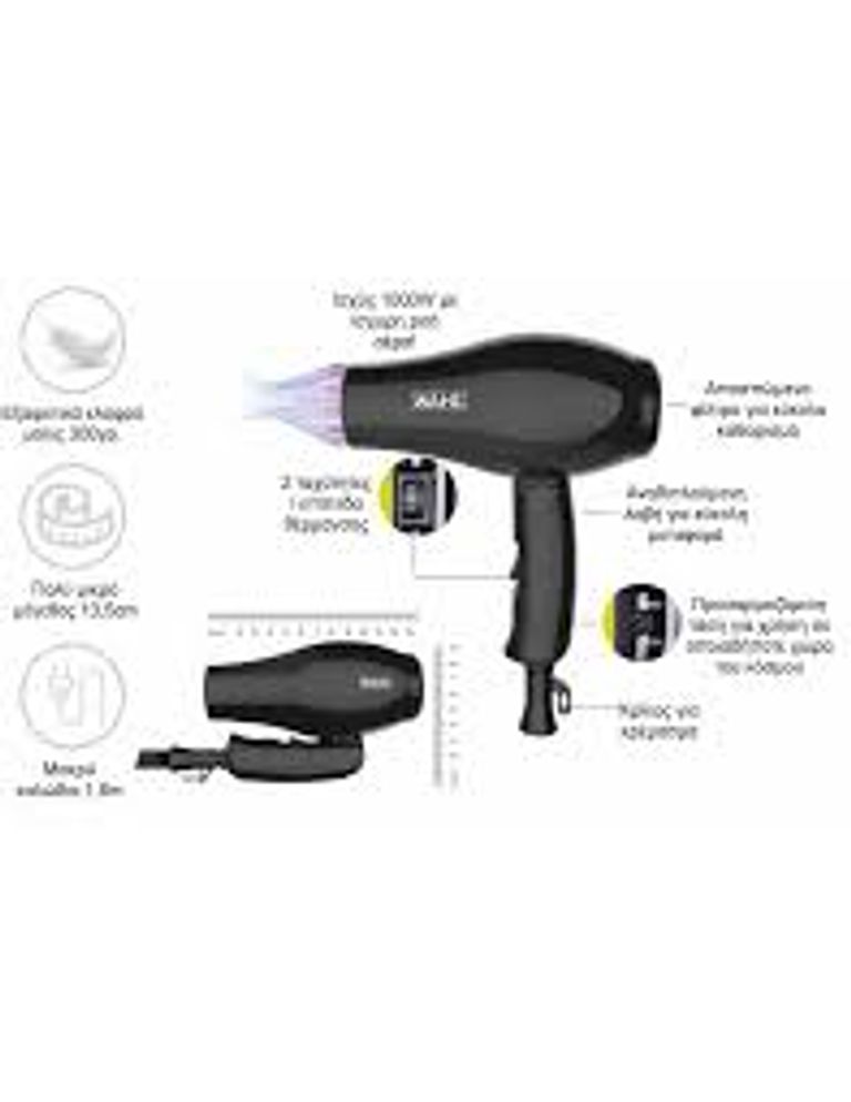 Wahl 3402-0470 asciuga capelli 1000 W Nero_WAHL_2_big-image