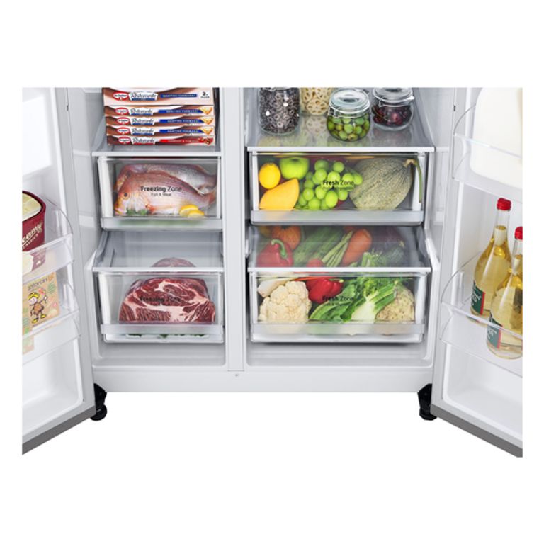 LG GSLV70PZTD Frigorifero Side-by-Side, Classe D, 635L, Wi-Fi, Con allaccio, Inox_LG_18_big-image