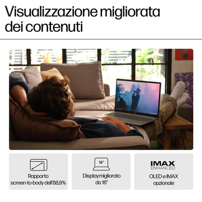 HP Pavilion 16-af0012nl Intel Core Ultra 5 125U Computer portatile 40,6 cm (16") WUXGA 16 GB LPDDR5-SDRAM 512 GB SSD Wi-Fi 6 (802.11ax) Windows 11 Home Argento_HP_13_big-image