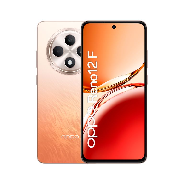 OPPO Reno12 F 4G AI Smartphone, Tripla fotocamera 50+8+2MP, Selfie 32MP, Display 6.67” 120HZ AMOLED FHD+, 5000mAh, RAM 8GB(Esp4GB/6GB/8GB)+ROM 256GB, [Versione Italia], Amber Orange_OPPO_0_big-image