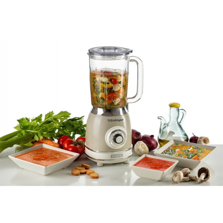 Ariete Linea Vintage 583, Frullatore Vintage con tazza in vetro da 1,5 Litri, 4 Lame in Acciaio Inox, 4 Velocità + Pulse,1000 Watt, Beige_ARIETE_3_big-image