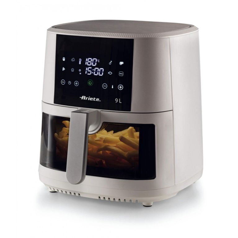 Ariete 4630 Friggitrice ad aria 9L, 1500 W, Capacità 9L, Capacità di cottura 3,5kg, 8 programmi preimpostati, Temperatura fino a 200°, Cestello trasparente per controllo cottura, Bianco_ARIETE_1_big-image