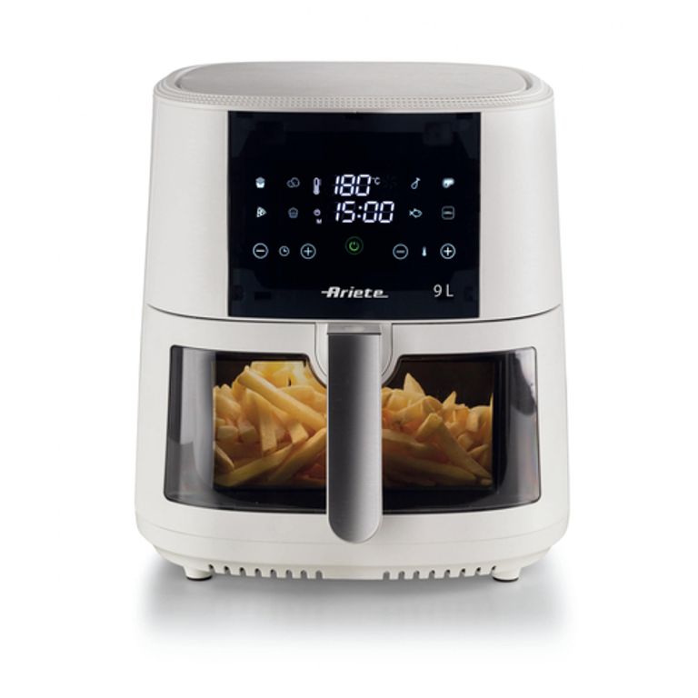 Ariete 4630 Friggitrice ad aria 9L, 1500 W, Capacità 9L, Capacità di cottura 3,5kg, 8 programmi preimpostati, Temperatura fino a 200°, Cestello trasparente per controllo cottura, Bianco_ARIETE_2_big-image