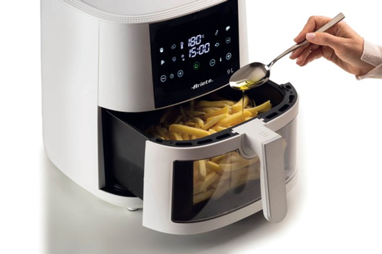 Ariete 4630 Friggitrice ad aria 9L, 1500 W, Capacità 9L, Capacità di cottura 3,5kg, 8 programmi preimpostati, Temperatura fino a 200°, Cestello trasparente per controllo cottura, Bianco_ARIETE_4_big-image