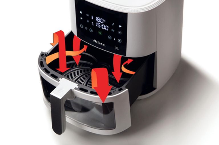 Ariete 4630 Friggitrice ad aria 9L, 1500 W, Capacità 9L, Capacità di cottura 3,5kg, 8 programmi preimpostati, Temperatura fino a 200°, Cestello trasparente per controllo cottura, Bianco_ARIETE_5_big-image