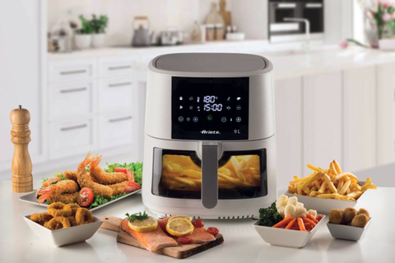 Ariete 4630 Friggitrice ad aria 9L, 1500 W, Capacità 9L, Capacità di cottura 3,5kg, 8 programmi preimpostati, Temperatura fino a 200°, Cestello trasparente per controllo cottura, Bianco_ARIETE_8_big-image