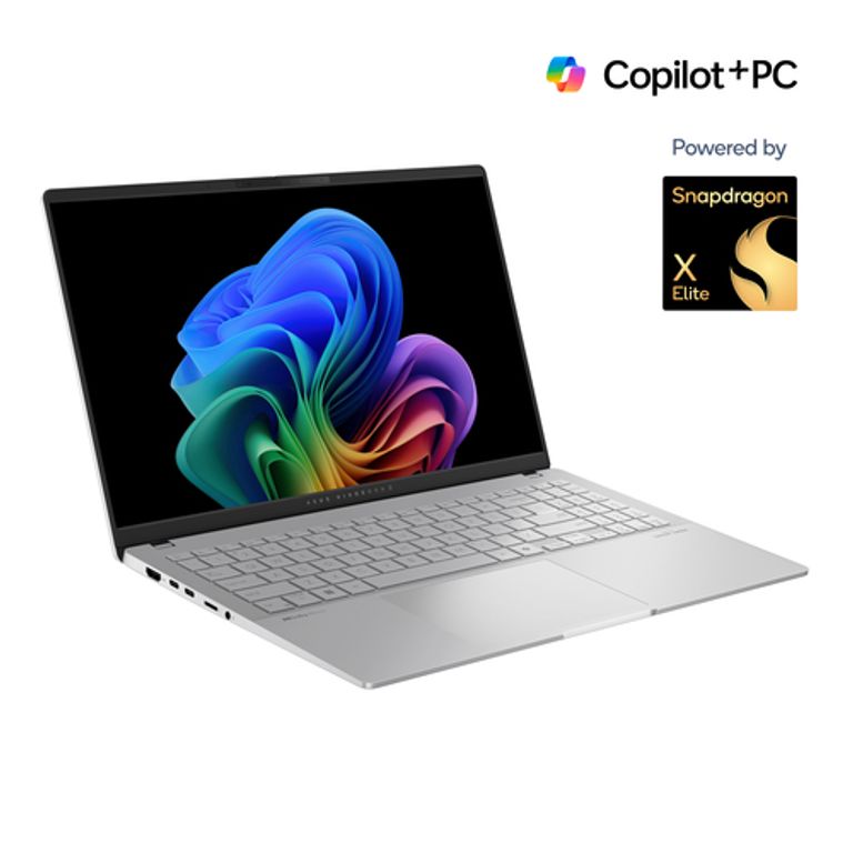 ASUS Vivobook S 15 S5507QA-MA006W Qualcomm Snapdragon X1E-78-100 Computer portatile 39,6 cm (15.6") 3K 16 GB LPDDR5x-SDRAM 1 TB SSD Wi-Fi 7 (802.11be) Windows 11 Home Argento_ASUS_2_big-image