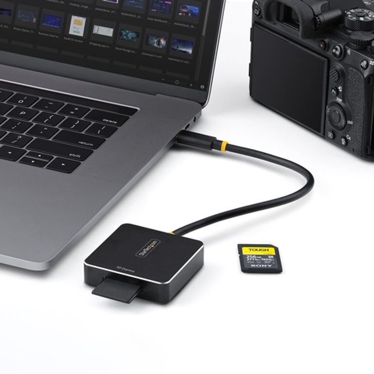 StarTech.com Lettore di schede SD Express USB-C, USB 10Gbps, lettore di schede di memoria portatile, adattatore USB Tipo-C a Secure Digital 7.1_STARTECH.COM_6_big-image