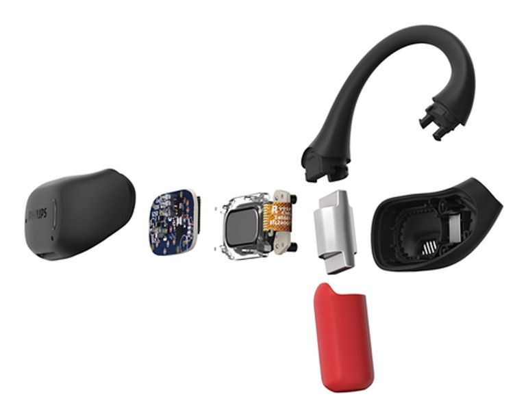 Philips 6000 series TAA6709BK/00 cuffia e auricolare True Wireless Stereo (TWS) A clip Sport Bluetooth Nero, Rosso_PHILIPS_8_big-image
