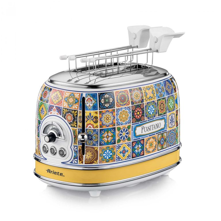 Ariete 155 Tostapane Positano, 810W, 2 fette, 6 livelli di doratura, Vassoio raccogli briciole, Funzione defrost, Espulsione automatica_ARIETE_0_big-image