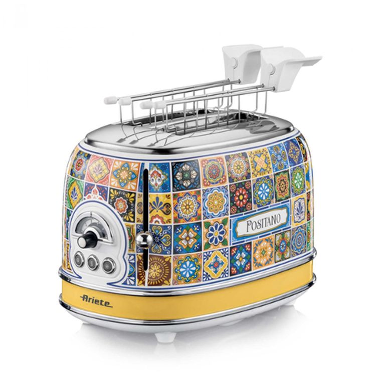 Ariete 155 Tostapane Positano, 810W, 2 fette, 6 livelli di doratura, Vassoio raccogli briciole, Funzione defrost, Espulsione automatica_ARIETE_1_big-image