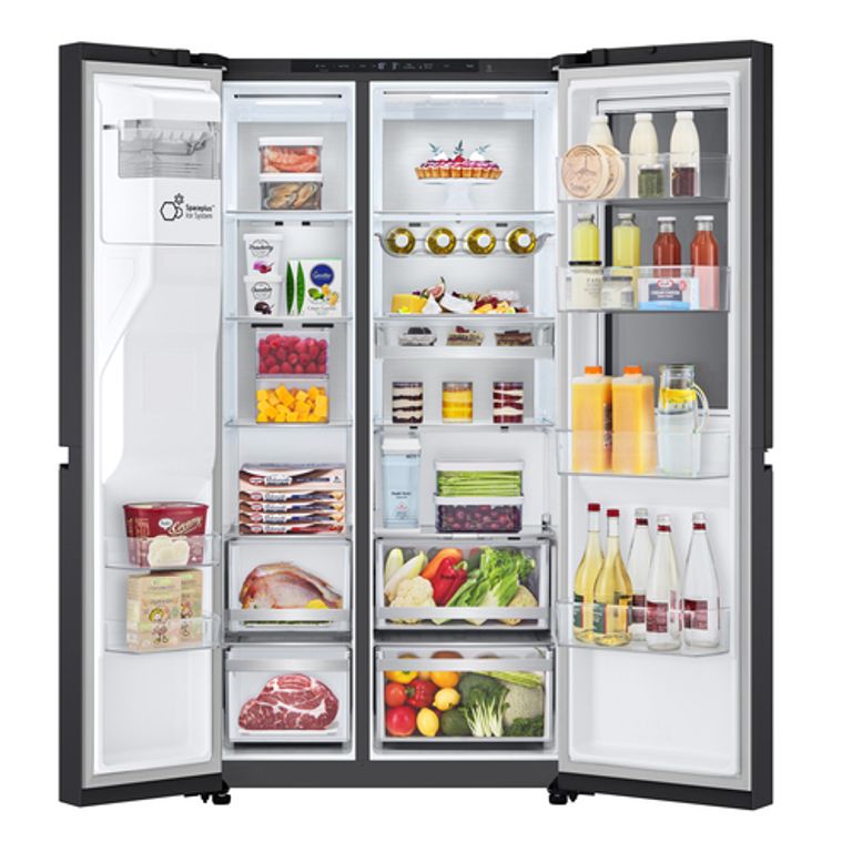 LG InstaView GSXE91EVAD Frigorifero Side-by-Side Door-in-Door, Classe D, 628L, Wi-Fi, Senza allaccio, UVnano, Black Steel_LG_2_big-image