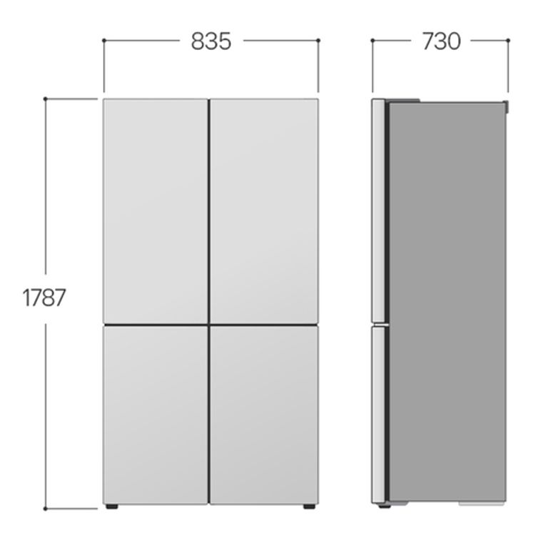 LG InstaView GMV860EPDE Frigorifero Multidoor Slim, Classe E, 530L, Wi-Fi, Linear Cooling, Essence Matte Black_LG_8_big-image