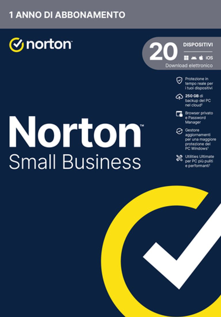 Norton Small Business | Protezione antivirus per piccole imprese e small office | 20 dispositivi | Licenza di 1 anno_NORTON_1_big-image
