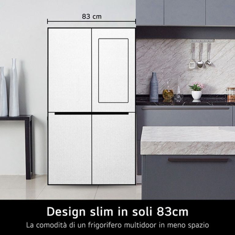 LG InstaView GMV860EPDE Frigorifero Multidoor Slim, Classe E, 530L, Wi-Fi, Linear Cooling, Essence Matte Black_LG_3_big-image