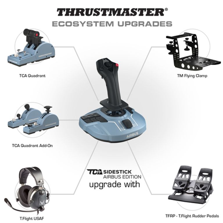 Thrustmaster TCA Quadrant Airbus Edition Nero, Blu Simulazione di Volo PC_THRUSTMASTER_4_big-image