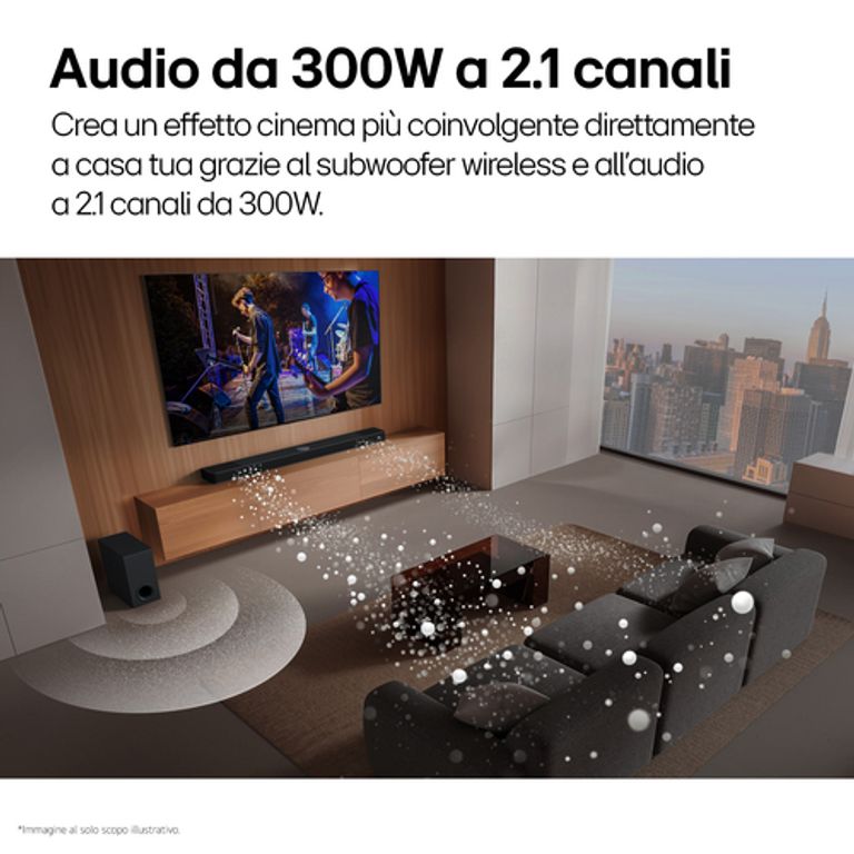 LG Soundbar S40T, 300W su 2.1 canali, Dolby Digital, DTS, Subwoofer wireless, Bluetooth_LG_3_big-image