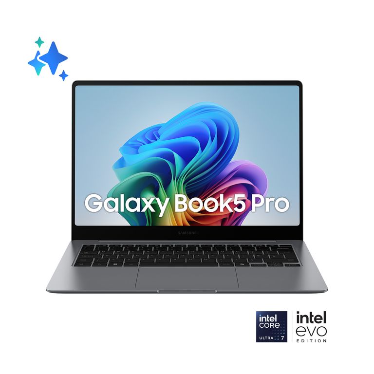 Samsung Galaxy Book5 Pro Intel Core Ultra 7 256V Computer portatile 35,6 cm (14") Touch screen WQXGA+ 16 GB LPDDR5x-SDRAM 512 GB SSD Wi-Fi 7 (802.11be) Windows 11 Home Grigio_SAMSUNG_0_big-image