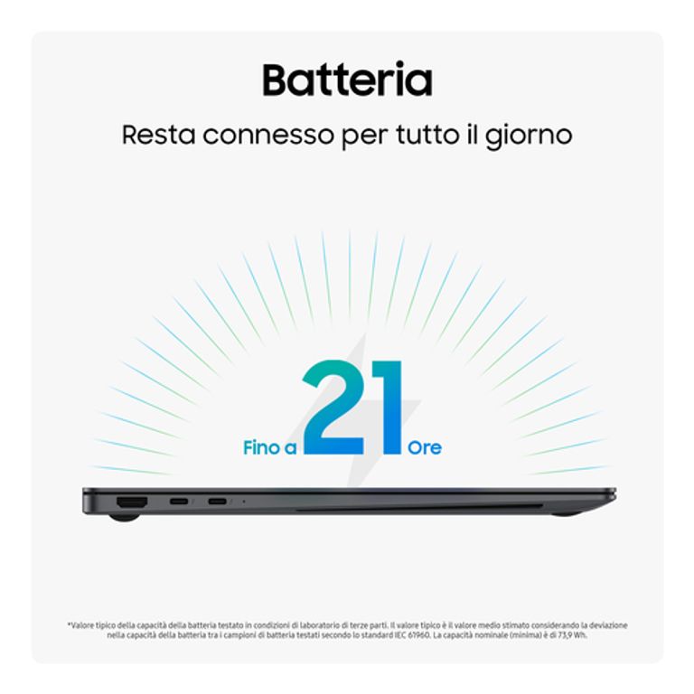 Samsung Galaxy Book5 Pro Intel Core Ultra 7 256V Computer portatile 35,6 cm (14") Touch screen WQXGA+ 16 GB LPDDR5x-SDRAM 512 GB SSD Wi-Fi 7 (802.11be) Windows 11 Home Grigio_SAMSUNG_5_big-image