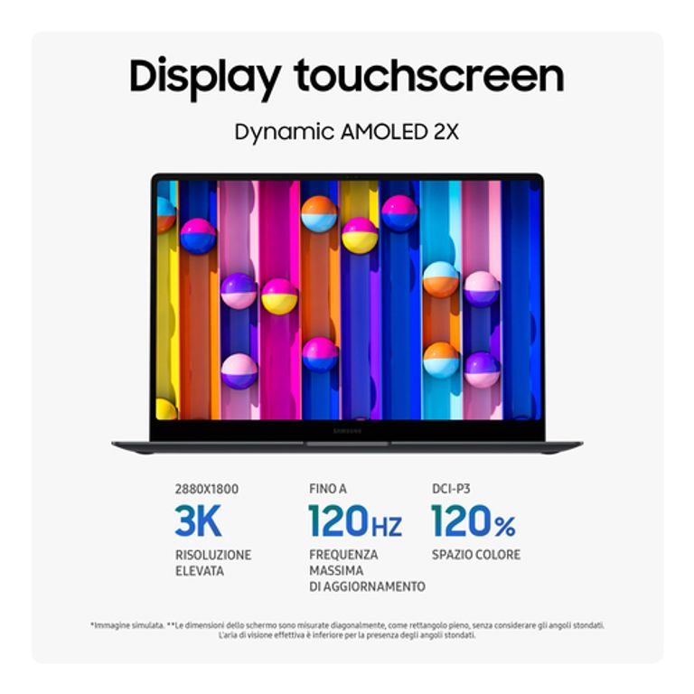 Samsung Galaxy Book5 Pro Intel Core Ultra 7 256V Computer portatile 35,6 cm (14") Touch screen WQXGA+ 16 GB LPDDR5x-SDRAM 512 GB SSD Wi-Fi 7 (802.11be) Windows 11 Home Grigio_SAMSUNG_4_big-image
