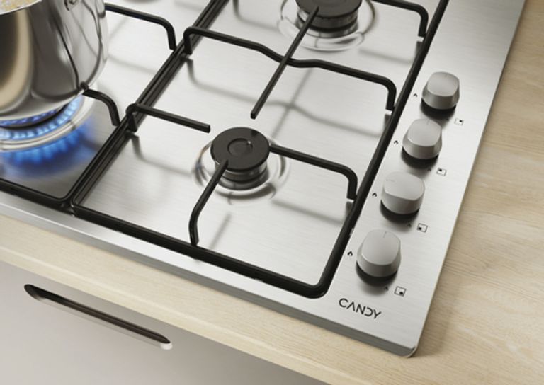 Candy Idea CHW6LX Acciaio inox Da incasso 60 cm Gas 4 Fornello(i)_CANDY_5_big-image
