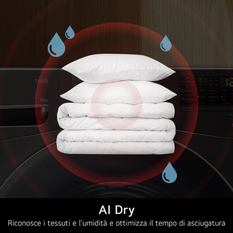 LG RH18U8AVCW Asciugatrice 18kg Pompa di calore DUAL Inverter Classe A+++, Motore Direct Drive, AI Dry, Wi-Fi, Bianca_LG_5_big-image