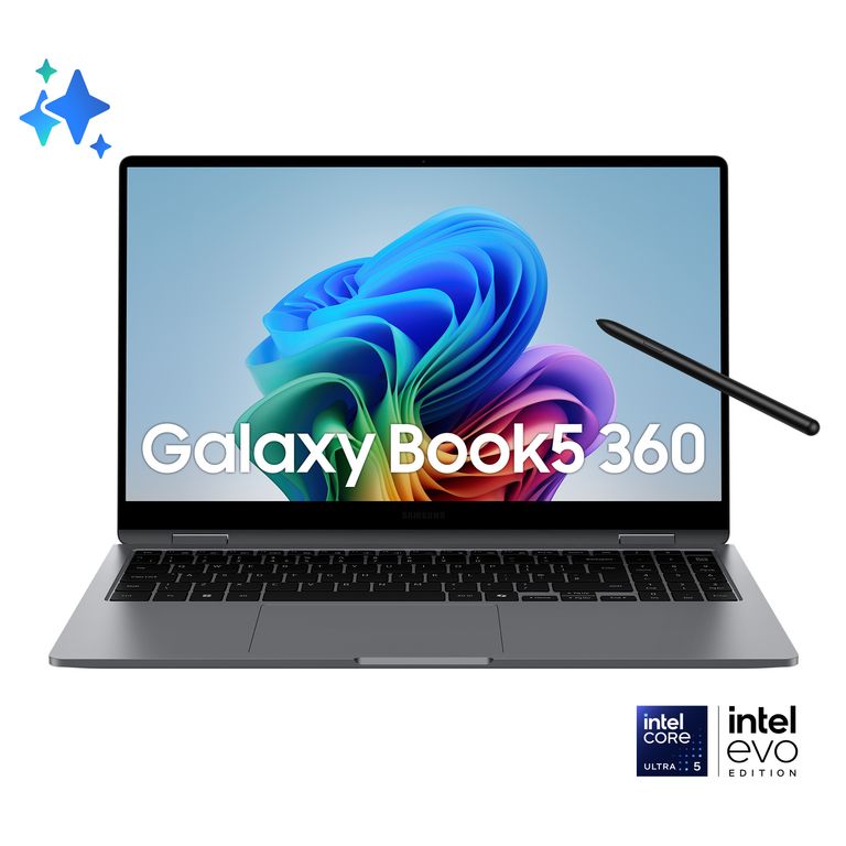 Samsung Galaxy Book5 360 Intel Core Ultra 5 226V Ibrido (2 in 1) 39,6 cm (15.6") Touch screen Full HD 16 GB LPDDR5x-SDRAM 512 GB SSD Wi-Fi 7 (802.11be) Windows 11 Home Grigio_SAMSUNG_0_big-image