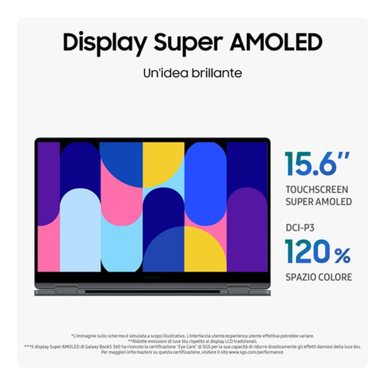 Samsung Galaxy Book5 360 Intel Core Ultra 5 226V Ibrido (2 in 1) 39,6 cm (15.6") Touch screen Full HD 16 GB LPDDR5x-SDRAM 512 GB SSD Wi-Fi 7 (802.11be) Windows 11 Home Grigio_SAMSUNG_4_big-image