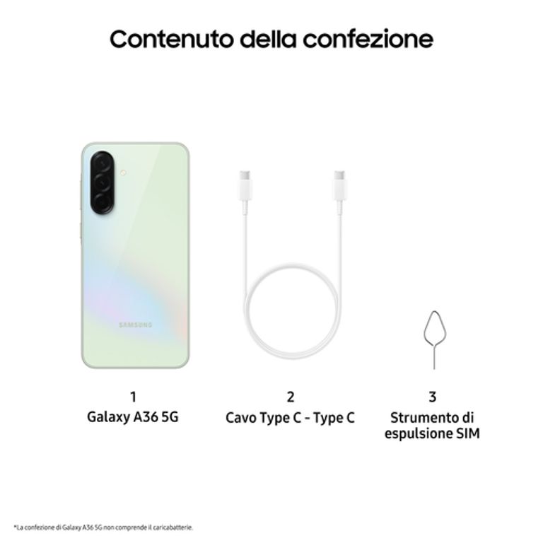 Samsung Galaxy A36 5G, Smartphone con Funzioni intelligenti, Display Super AMOLED 6.7”, 8GB RAM, 256GB, Camera 50MP, Batteria 5.000 mAh, IP67, Awesome Lime_SAMSUNG_8_big-image