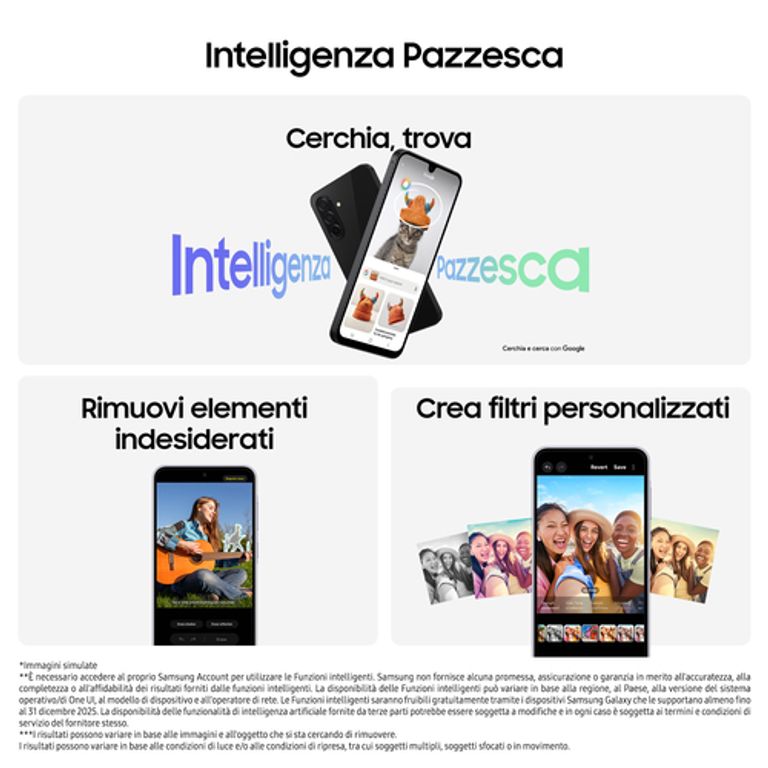 Samsung Galaxy A26 5G, Smartphone con Funzioni intelligenti, Display Super AMOLED 6.7”, 8GB RAM, 256GB, Batteria 5.000 mAh, memoria espandibile, Mint_SAMSUNG_3_big-image