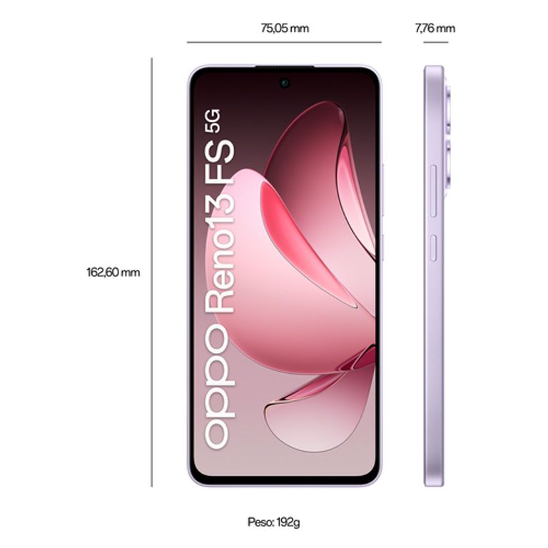 OPPO Reno13 FS 5G AI Smartphone, Tripla fotocamera 50+8+2MP, Selfie 32MP, Display 6.67” 120HZ AMOLED FHD+, 5800mAh, RAM 12GB(Esp4GB/8GB/12GB)+ROM 512GB, [Versione Italia], Plume Purple_OPPO_7_big-image