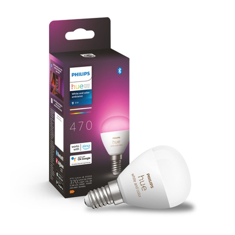 Philips Hue White and Color ambiance Sferetta - lampadina connessa E14_PHILIPS BY SIGNIFY_3_big-image
