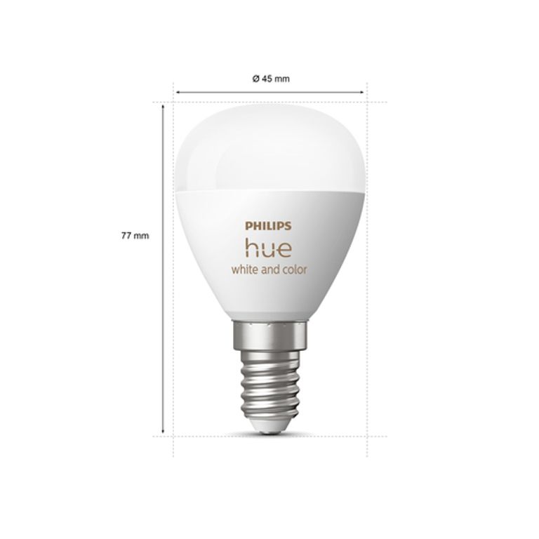 Philips Hue White and Color ambiance Sferetta - lampadina connessa E14_PHILIPS BY SIGNIFY_4_big-image