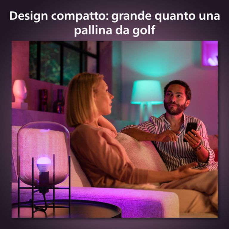 Philips Hue White and Color ambiance Sferetta - lampadina connessa E14_PHILIPS BY SIGNIFY_6_big-image