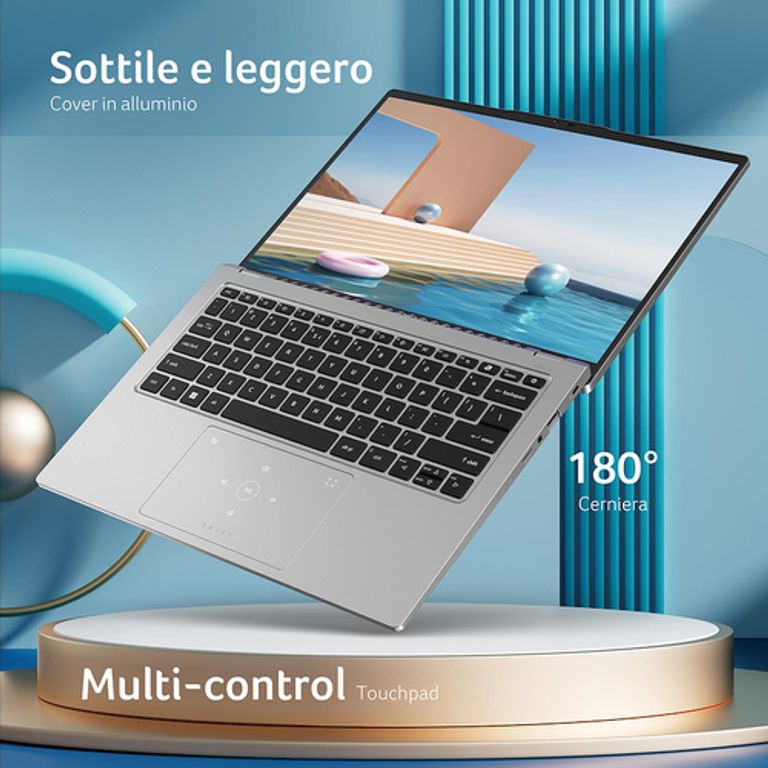 Acer SWIFT GO 14 SFG14-73-73TU Intel Core Ultra 7 155U Computer portatile 35,6 cm (14") 2.8K 16 GB DDR5-SDRAM 512 GB SSD Wi-Fi 6E (802.11ax) Windows 11 Home Italiano Argento_ACER_16_big-image