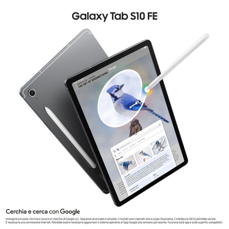 Samsung Galaxy Tab S10 FE, Android Tablet, Display 10.9" LCD, Wifi, RAM 8GB, 128GB, 8.000 mAh, S Pen, Android 15, IP68, Gray_SAMSUNG_2_big-image
