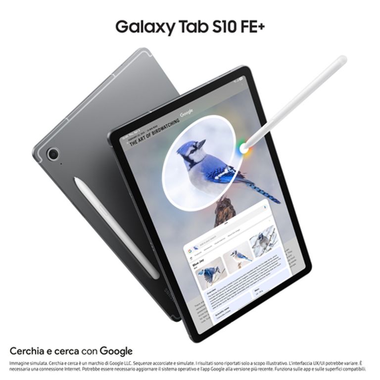 Samsung Galaxy Tab S10 FE+, Android Tablet, Display 13.1"LCD, Wifi, RAM 8GB, 128GB, 10.090 mAh, S Pen, Android 15, IP68, Gray_SAMSUNG_2_big-image