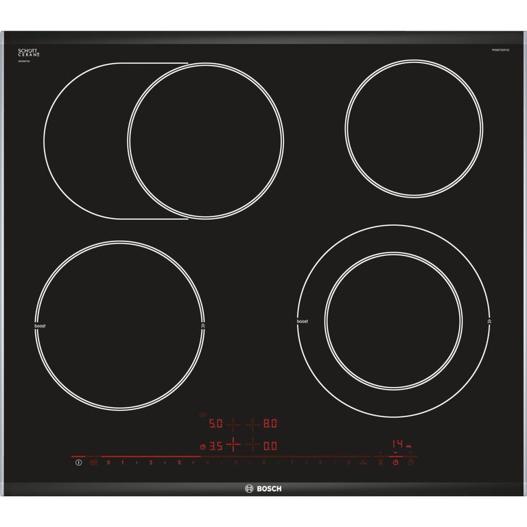 Bosch Serie 8 PKN675DP1D piano cottura Nero, Acciaio inox Da incasso Ceramica 4 Fornello(i)_BOSCH_0_big-image