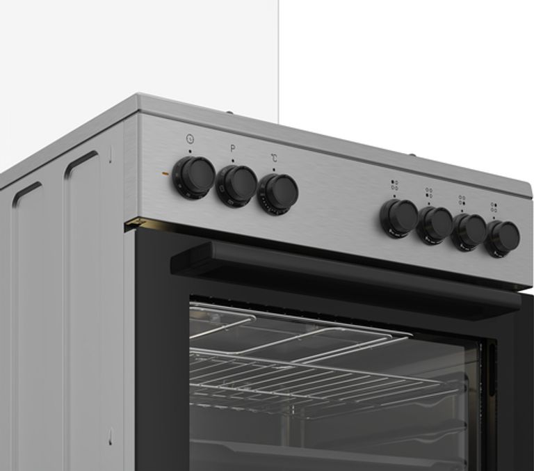 Beko Forno Elettrico Ventilato con Grill Elettrico e Timer,coperchio in vetro, ventilazione tangenziale, Classe A, Inox_BEKO_3_big-image