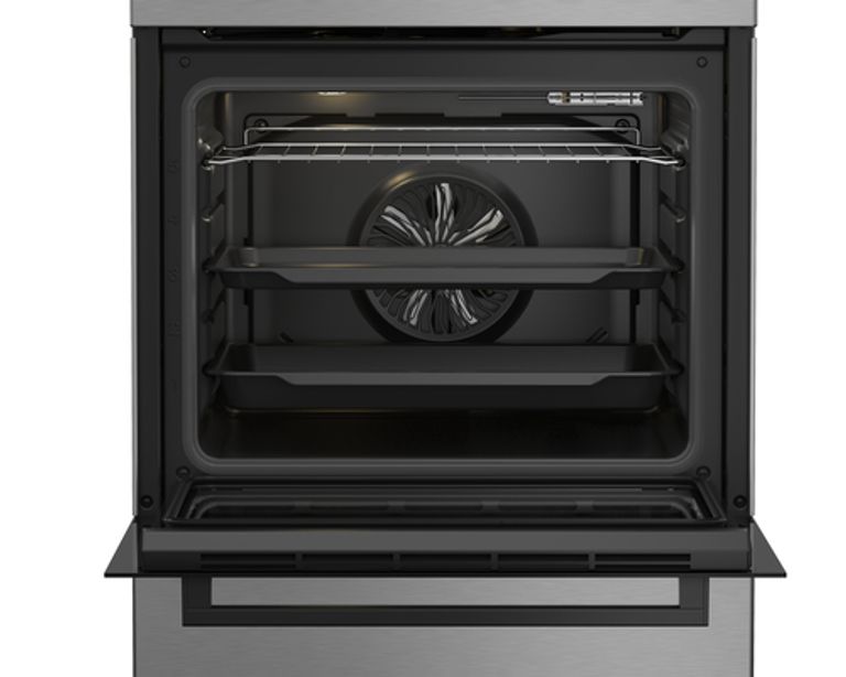 Beko Forno Elettrico Ventilato con Grill Elettrico e Timer,coperchio in vetro, ventilazione tangenziale, Classe A, Inox_BEKO_5_big-image