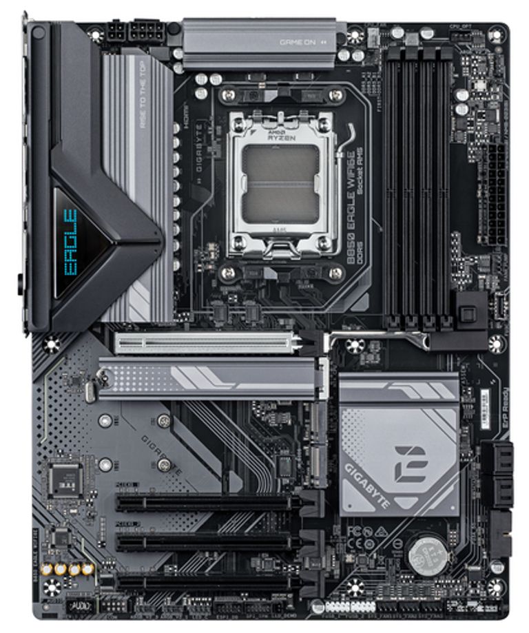 GIGABYTE B850 EAGLE WIFI6E Scheda Madre - CPU AMD Ryzen Serie 9000, VRM digitale 8+2+2 fasi, fino a 8200MHz DDR5 (OC), 1xPCIe 5.0 + 2xPCIe 4.0 M.2, LAN GbE, WIFI 6E, USB 3.2 Gen 2_GIGABYTE_0_big-image