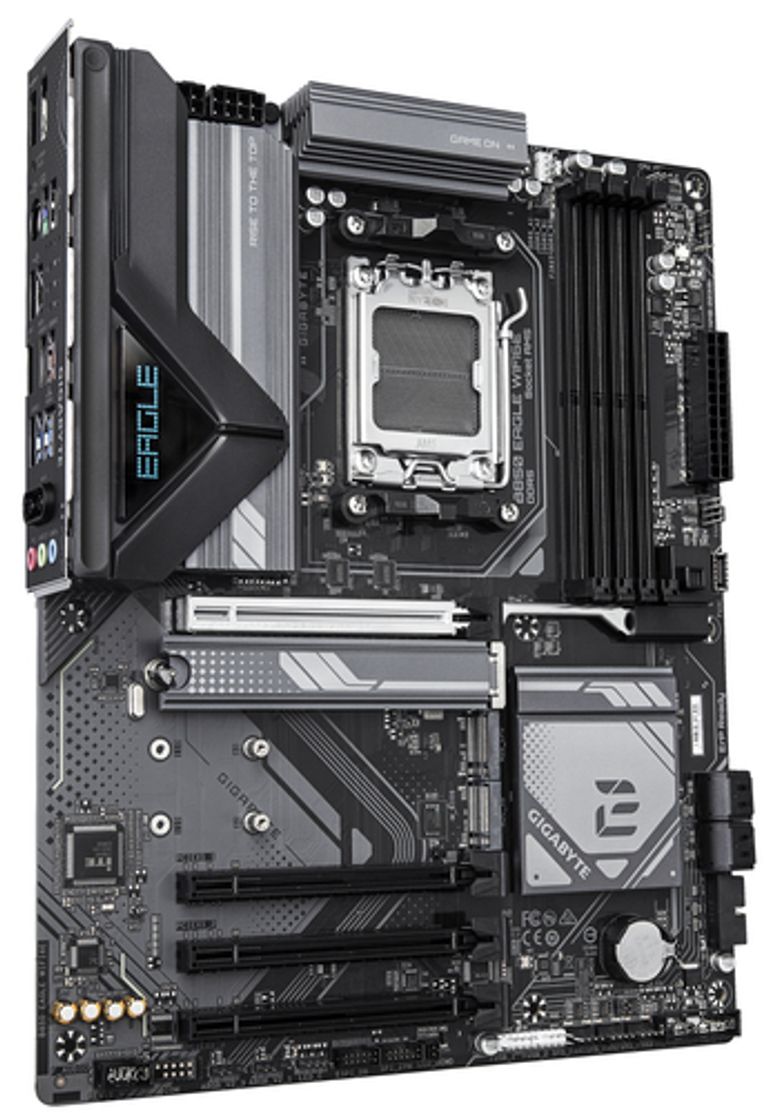 GIGABYTE B850 EAGLE WIFI6E Scheda Madre - CPU AMD Ryzen Serie 9000, VRM digitale 8+2+2 fasi, fino a 8200MHz DDR5 (OC), 1xPCIe 5.0 + 2xPCIe 4.0 M.2, LAN GbE, WIFI 6E, USB 3.2 Gen 2_GIGABYTE_1_big-image